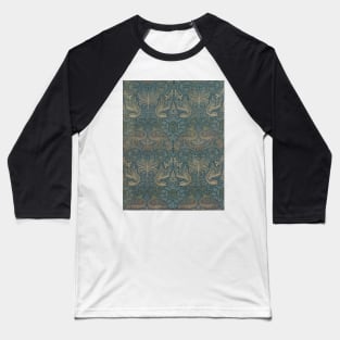 Peacock and Dragon by William Morris Baseball T-Shirt